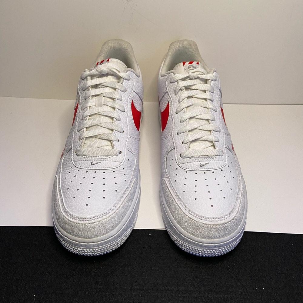 Size 12 - Nike Air Force 1 Low Utility White Red 2020 9/10 condition, fast shipp